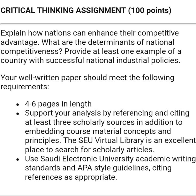 Theories Of International Trade And Investment- Management Assignment ...